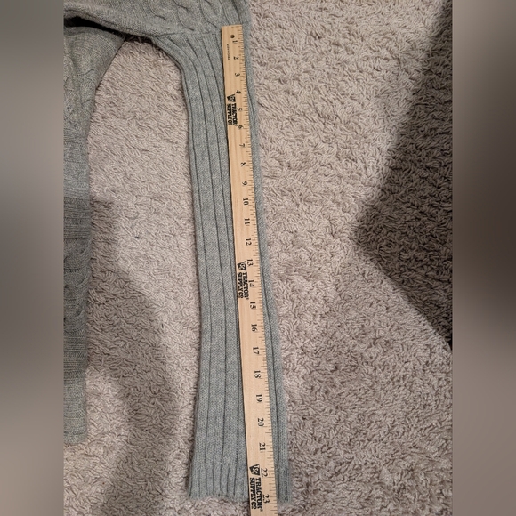 ALPHA Massimo Rebecchi Cashmere-Wool Cable Knit Sweater Dress - Picture 6 of 8